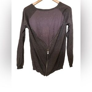 Miracle USA Women’s Brown Sweater Top with Sparkles SM